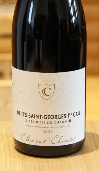 NUITS-SAINT-GEORGES 1er Cru RUES DE CHAUX - Domaine Georges Chicotot - 2022 Red Organic 0.75L