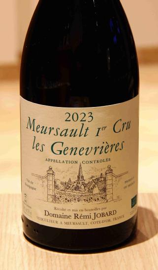 MEURSAULT 1er Cru "LES GENEVRIÈRES" - Rémi Jobard - 2023 White Organic 0.75L