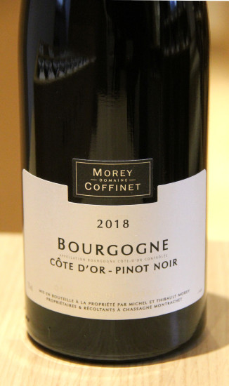 BOURGOGNE PINOT NOIR DE CÔTE D'OR - Morey-Coffinet - 2018 Red Organic 0.75L