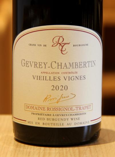 GEVREY CHAMBERTIN Vieilles Vignes - Domaine Rossignol-Trapet - 2020 Red Organic 0.75L