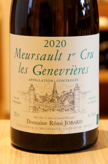 MEURSAULT 1er Cru "LES GENEVRIÈRES" - Rémi Jobard - 2020 Organic White Wine 0.75L