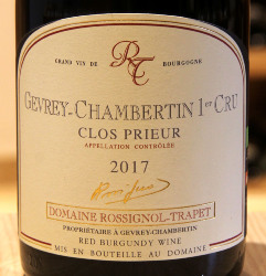 GEVREY CHAMBERTIN 1er Cru "CLOS PRIEUR" - Domaine Rossignol-Trapet - 2017 Red Organic 0.75L