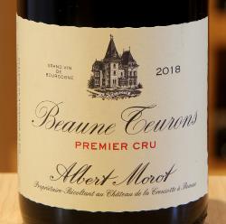 BEAUNE 1er Cru LES TEURONS - Albert Morot - 2018 Red Organic 0.75L