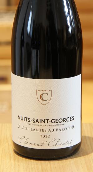 NUITS-SAINT-GEORGES "LA PLANTE AU BARON" - Domaine Georges Chicotot - 2022 Red Organic 0.75L