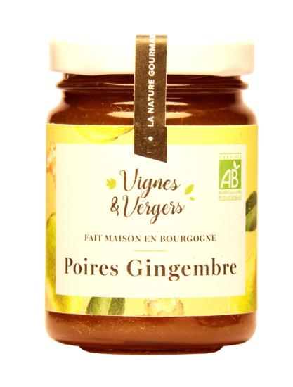 Confiture extra de Poires Gingembre bio