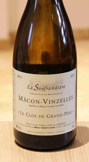 MACON-VINZELLES Le Clos de Grand-Père - Bret Brothers - 2023 White Organic 0.75L