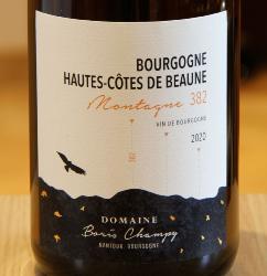 BOURGOGNE HAUTES COTES DE BEAUNE Montagne 382 - BORIS CHAMPY - 2020 White Organic 0.75L