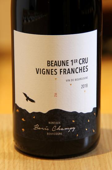 BEAUNE 1er Cru VIGNES FRANCHES - BORIS CHAMPY - 2018 Red Organic 0.75L