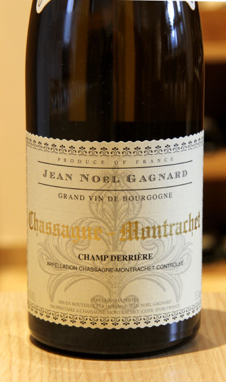 CHASSAGNE-MONTRACHET  "CHAMP DERRIERE" - Domaine Jean-Noël Gagnard - 2023 White Organic 0.75L