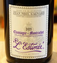 CHASSAGNE-MONTRACHET "L'ESTIMÉE" - Domaine Jean-Noël Gagnard - 2021 Red Organic 0.75L