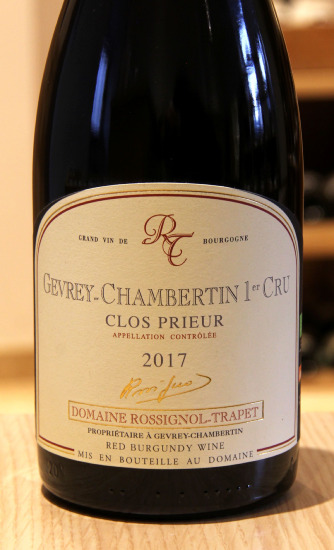 GEVREY CHAMBERTIN 1er Cru "CLOS PRIEUR" - Domaine Rossignol-Trapet - 2017 Red Organic 0.75L