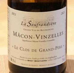 MACON-VINZELLES Le Clos de Grand-Père - Bret Brothers - 2023 White Organic 0.75L