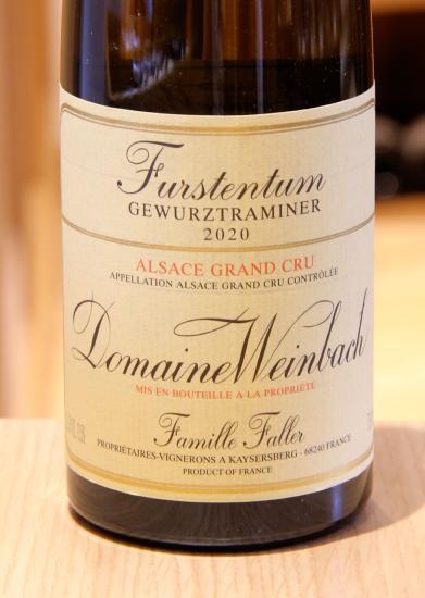 GEWURZTRAMINER GRAND CRU FURSTENTUM - Domaine de Weinbach - 2020 White Organic - 0.75L